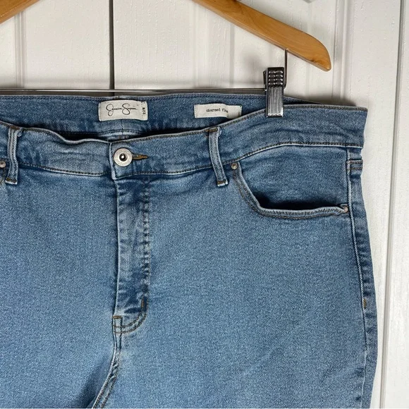 Jessica Simpson Charmed Flare Jeans Womens Plus Size 22W Blue Light Wash Stretch - Picture 4 of 14